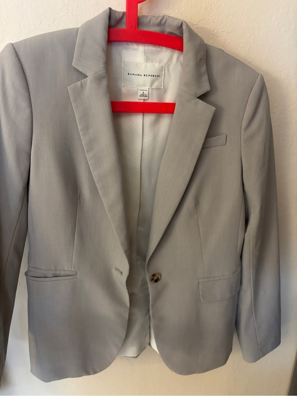 Banana Republic Light Gray women’s Classic Fit Blazer